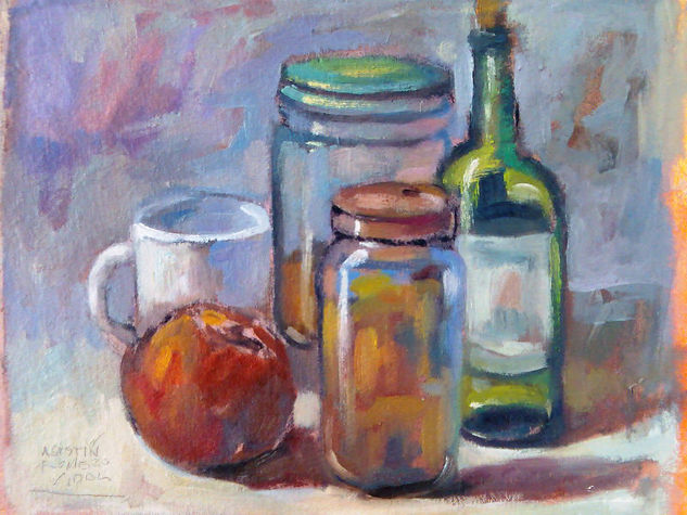 Tarros de Cristal Oil Canvas Still Life Paintings