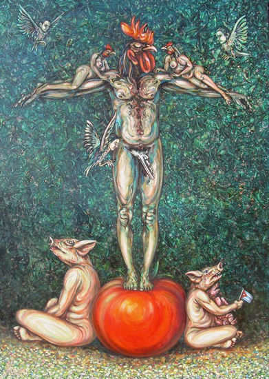 Crusificción patriarcal Oil Canvas Figure Painting