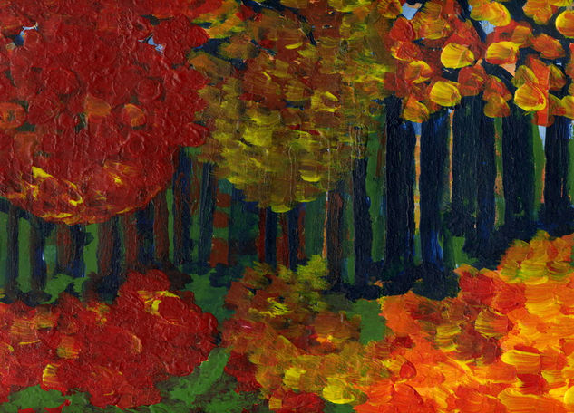 De Otoño Acrylic Paper Landscaping