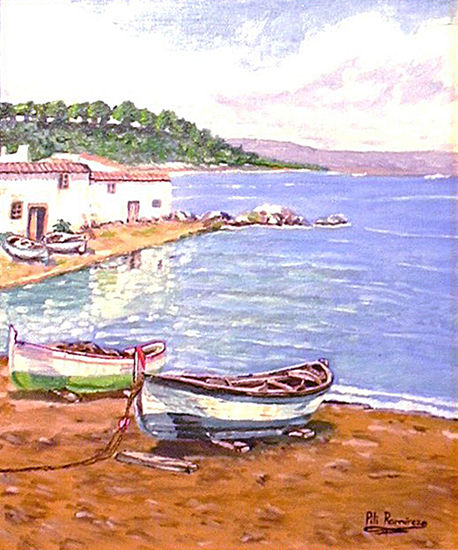 Marina Óleo Lienzo Marina