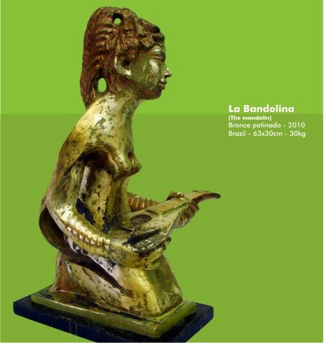 La Bandolina - 2010 Bronze Figurative