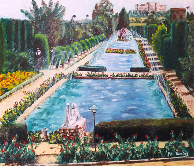 Alcázar de los Reyes Cristianos Oil Canvas Landscaping