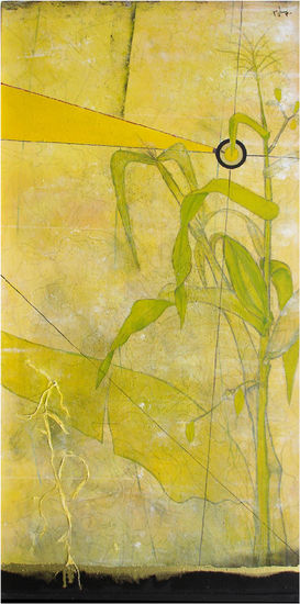 Fuero - Amarillo Mixed media Canvas Landscaping