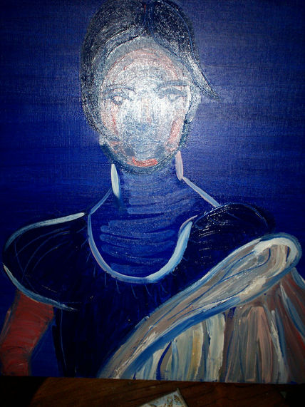 Dama en azul