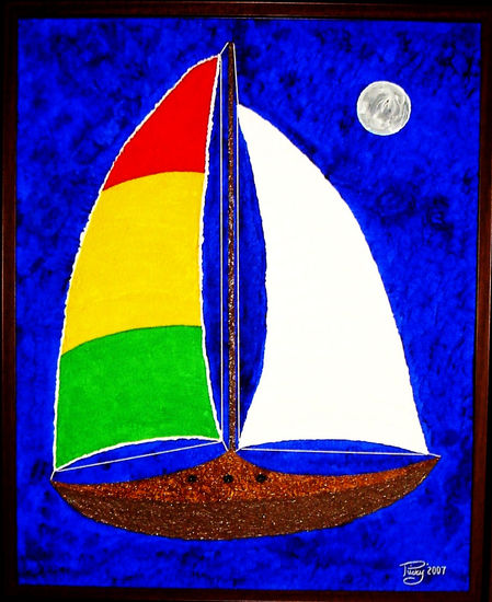 Velero 2 Acrylic Canvas Marine Painting