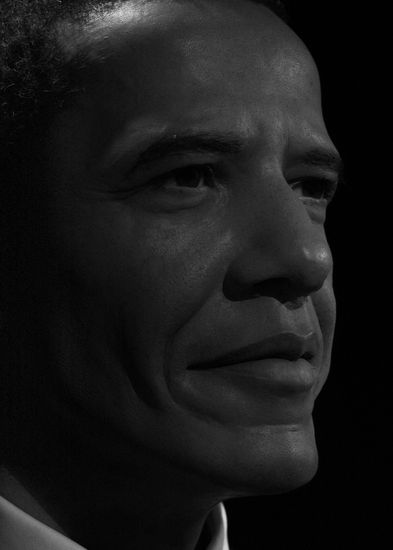 Barack Retrato Blanco y Negro (Digital)