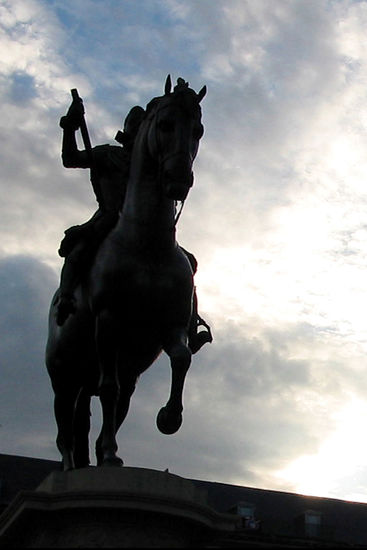 Un atardecer en la Plaza Mayor 