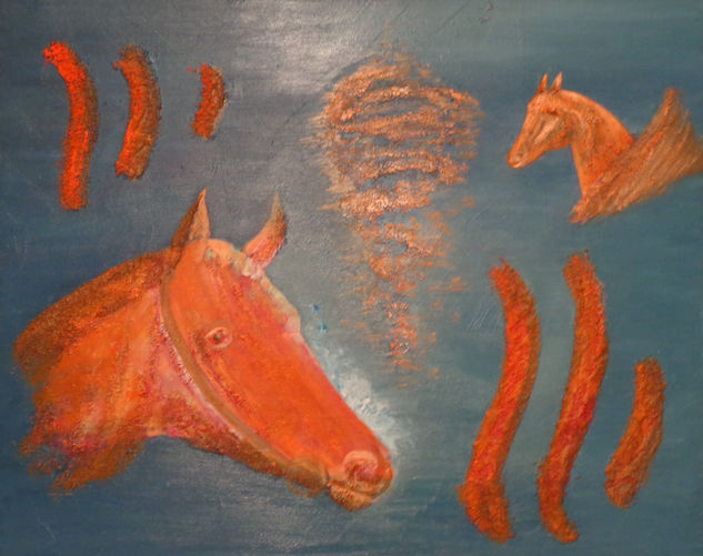 Caballos Oil Canvas Animals