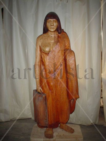 Mujer Ona Madera Figurativa