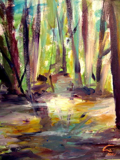 Estudio de Monfragüe 1 Media Mixta Lienzo Paisaje