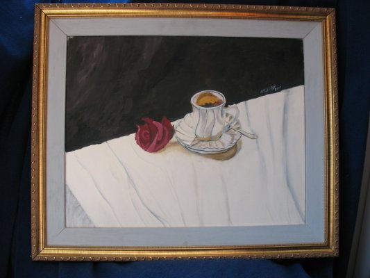 cafe menos cafe Oil Canvas Others