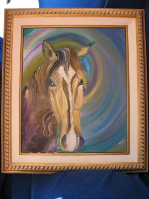 Caballo mas energia Oil Canvas Animals