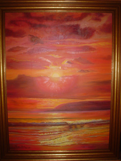 atardecer Oil Canvas Landscaping