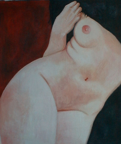 Desnudo Frontal 1 Oil Canvas Nude Paintings