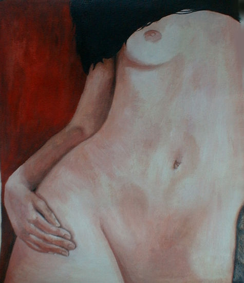 Desnudo Frontal 2 Oil Canvas Nude Paintings