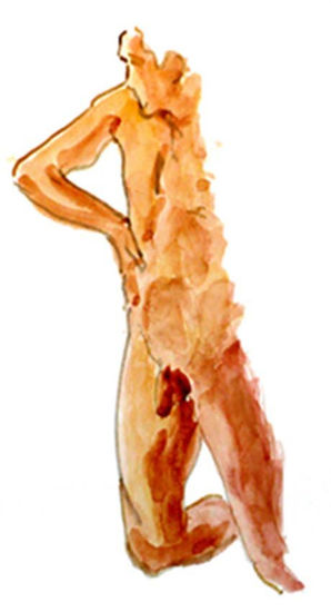 apunte Watercolour Paper Nude Paintings