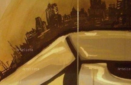 ciudad. Acrylic Panel Landscaping