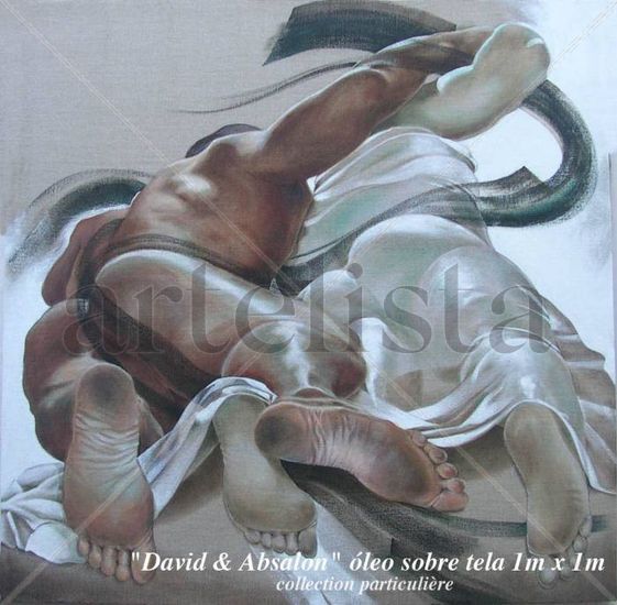 David et Absalon Oil Canvas Nude Paintings