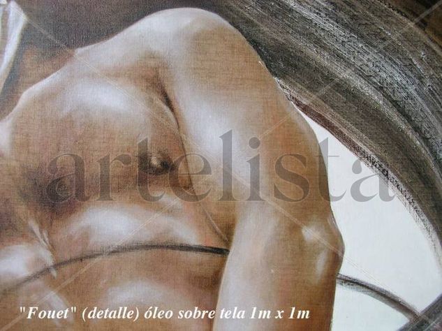 "Fouet"(detalle) Oil Textile Nude Paintings