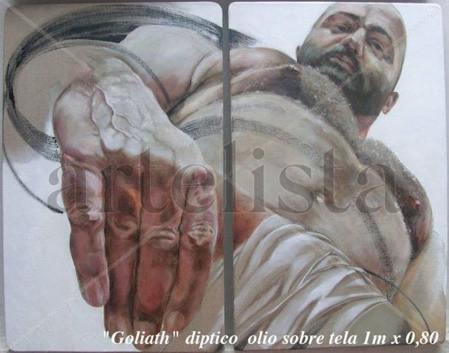 Goliath Oil Canvas Nude Paintings