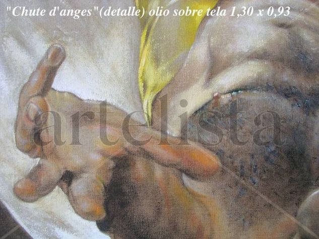 Chute d'anges detalle Oil Textile Nude Paintings