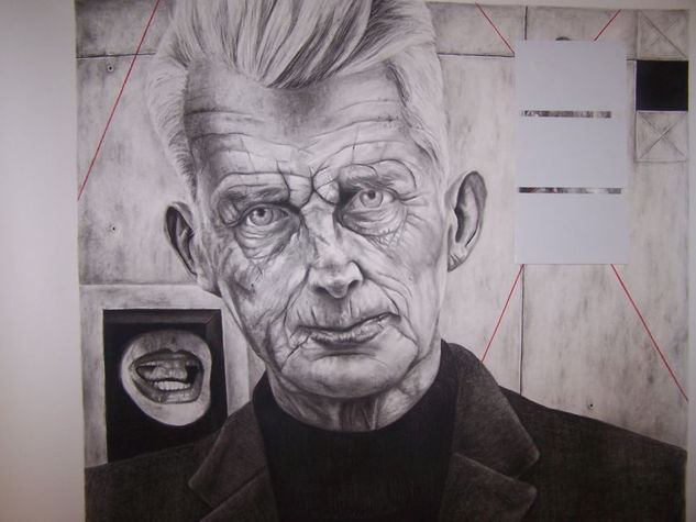 "El Enigma de Godot" Charcoal