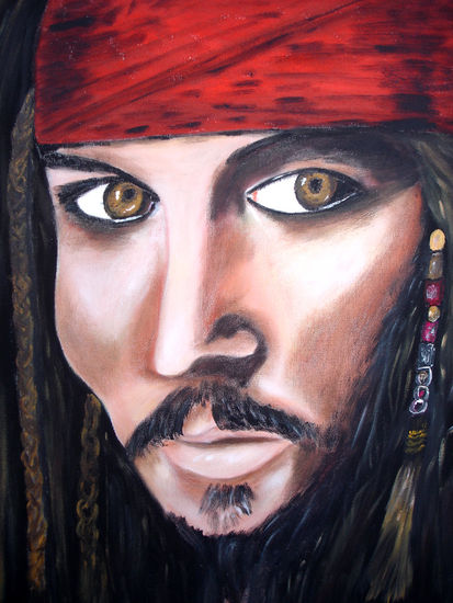 JACK SPARROW Acrylic Canvas Portrait