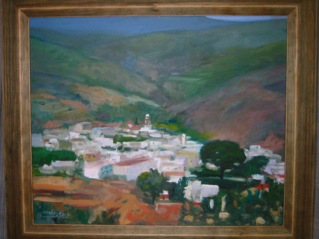 Pueblo andaluz, Canjayar(Almeria) Oil Canvas Landscaping