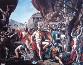 Leonidas en las Termópilas