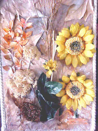 los girasoles Panel Floral