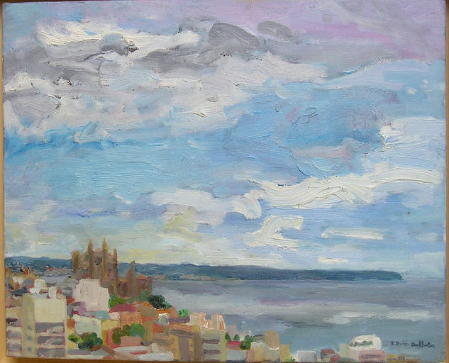 Mallorca Oil Panel Marine Painting