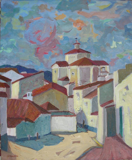 Poble Oil Canvas Landscaping