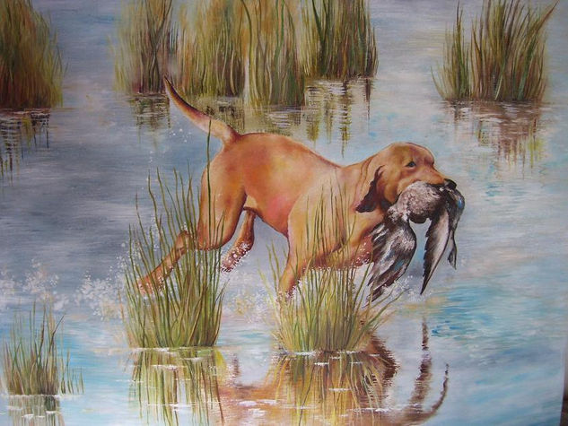 Cachorro Oil Canvas Landscaping