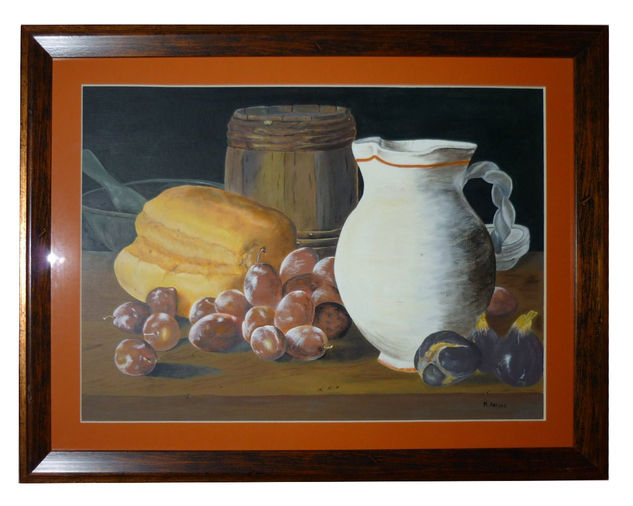 Bodegón Meléndez Acrylic Paper Still Life Paintings