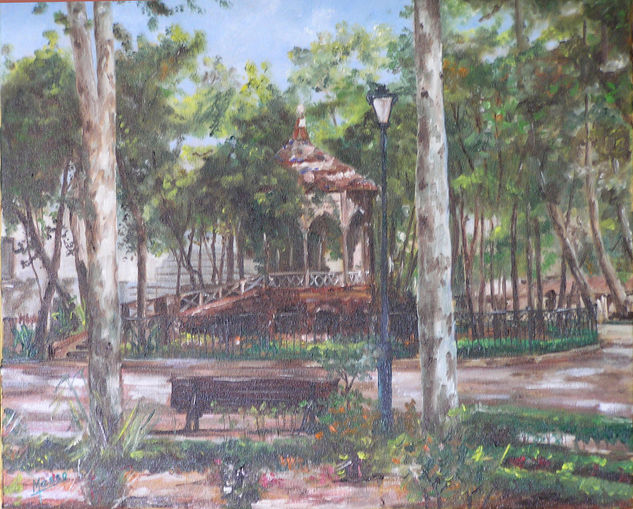 Templete Jardinillos Oil Canvas Landscaping