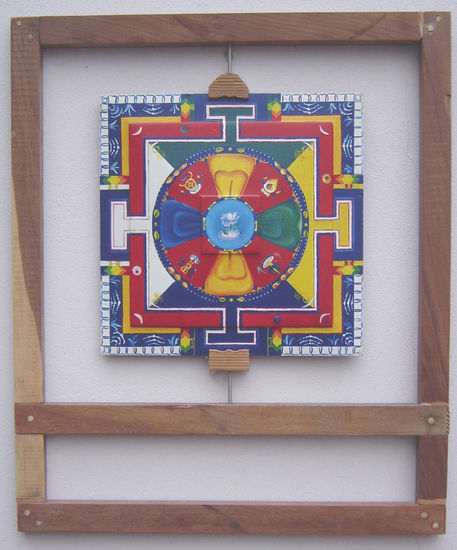 Mandala de la rosa Óleo Tabla Otros