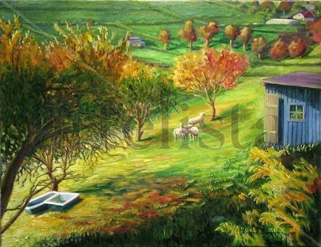 Amanecer en Serantes Oil Canvas Landscaping