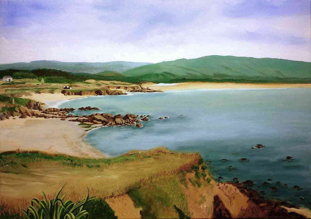 Playa de Cobas Oil Canvas Landscaping