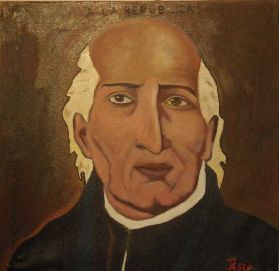 Miguel Hidalgo Oil Panel Landscaping