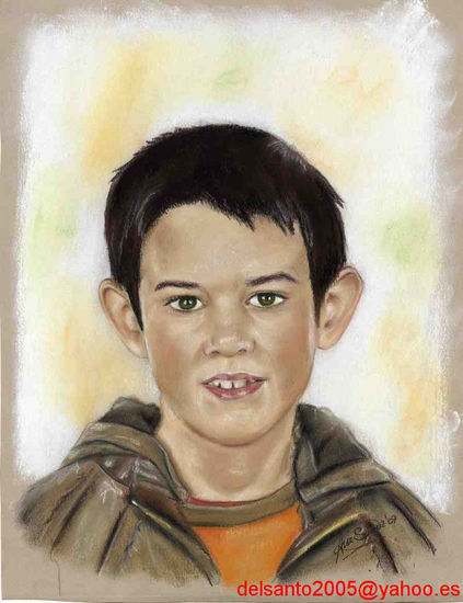 Javier Pastel Papel Retrato