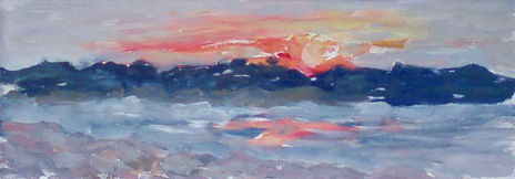 Atardecer,...