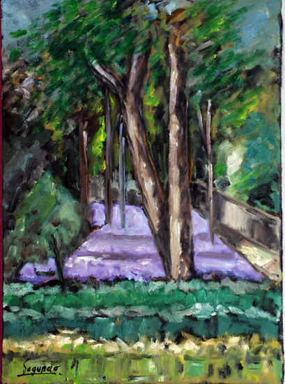 PARQUE DEL LABERINTO BARCELONA Oil Canvas Landscaping