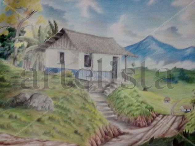 casa de adobe costarricense Pencil