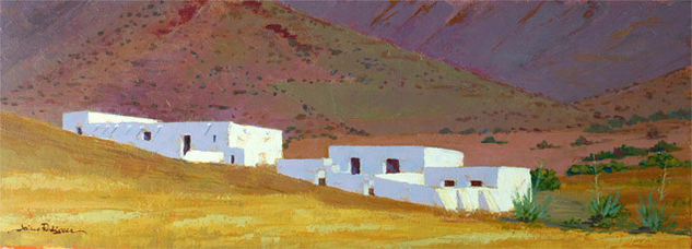 Cortijo de Los Genoveses Óleo Lienzo Paisaje