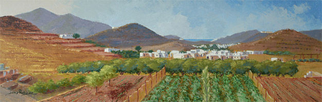 El Pozo de Los Frailes Oil Canvas Landscaping