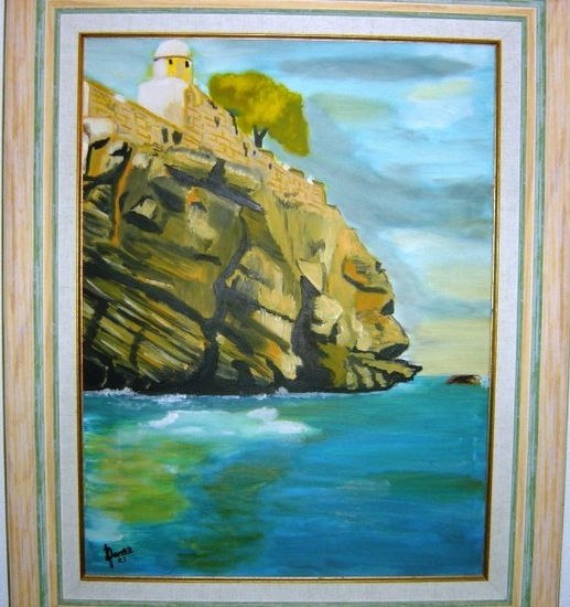 Peñíscola Oil Canvas Landscaping