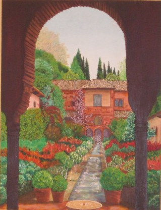 ALHAMBRA Oil Canvas Landscaping