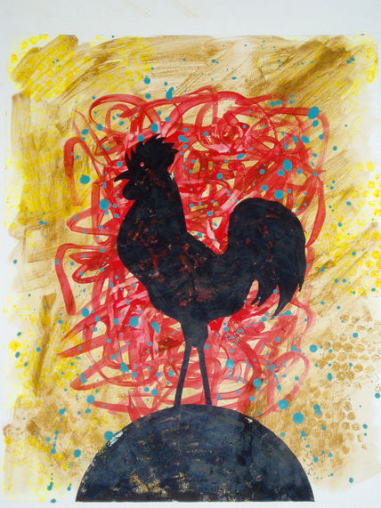 Gallo abstracto