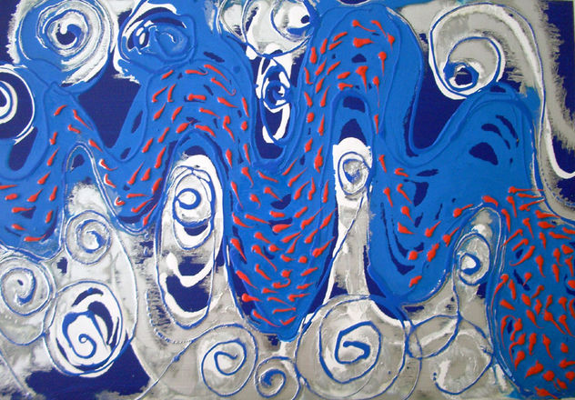 FOTOGRAMA DE UNA HUIDA, UN DIA COLOR AZUL(Fotograma d'un fugida un dia color blau)
