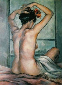 Desnudo en la ventana